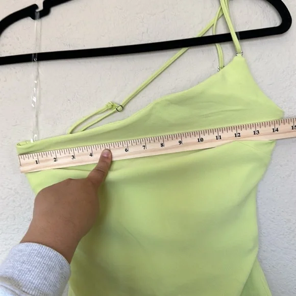 House of CB ‘Alessia’ Lime Feathered Midi Dress NWOT size XS‎ $299 - Picture 15 of 16